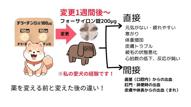 チラージンSからフォーサイロンについて